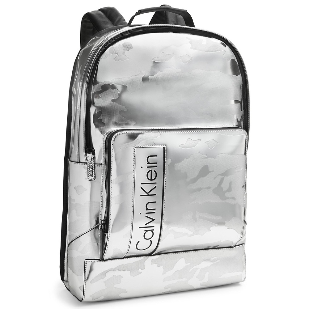Calvin Klein Silver camo backpack